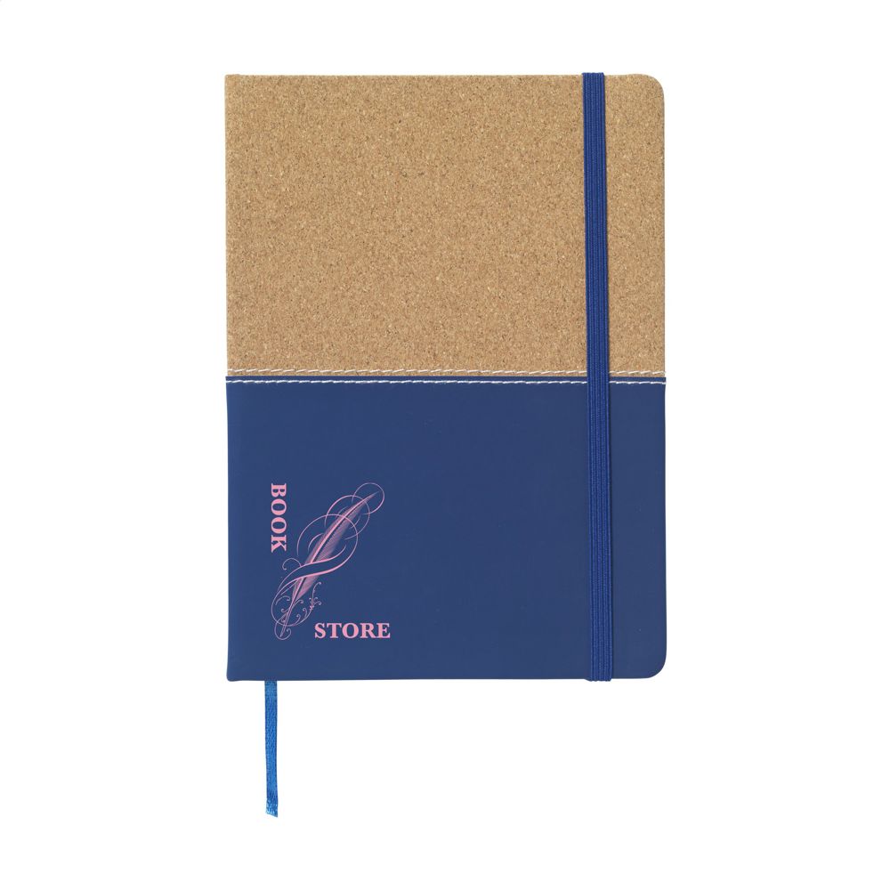 Journal Cork Notebook notitieboek - blauw