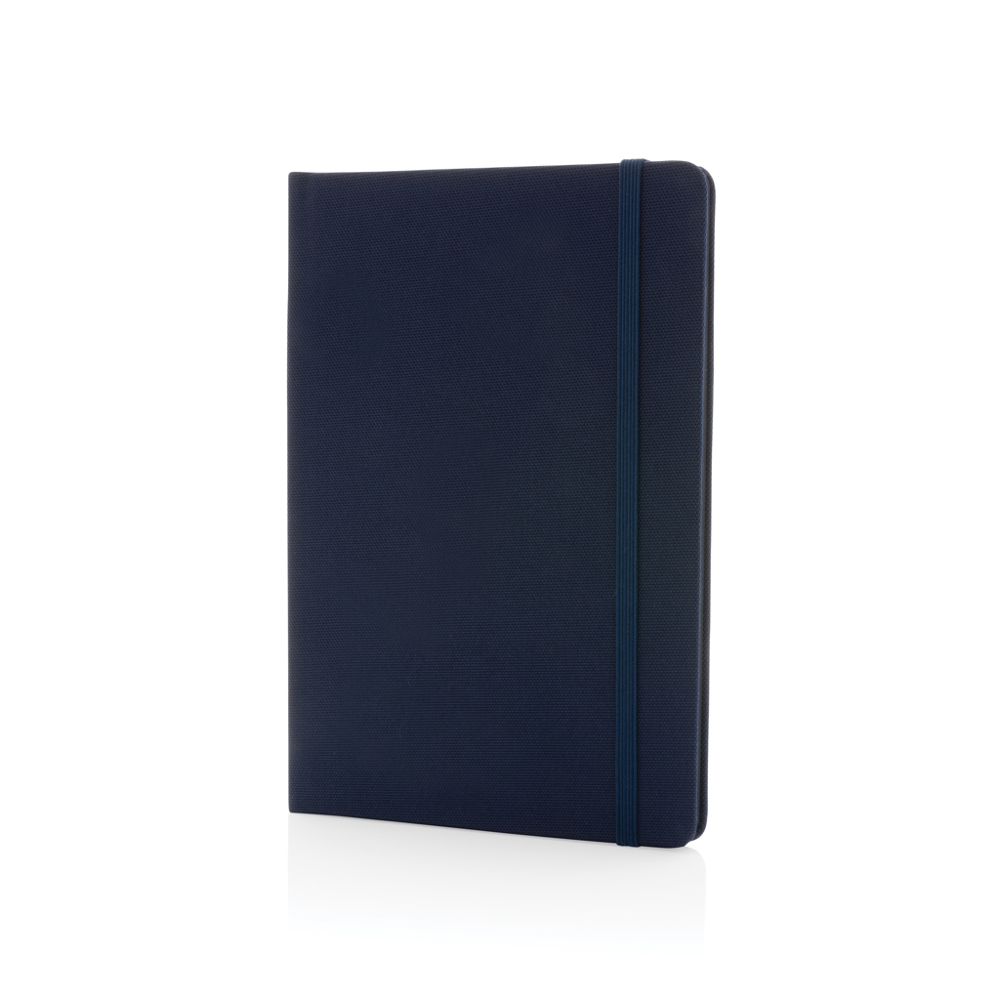 GRS-gecertificeerd RPET A5-notitieboek - donkerblauw, donkerblauw (± PMS 539/ ± PMS 539)