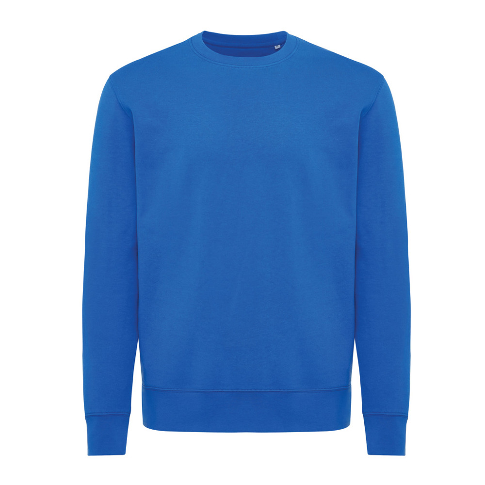 IQONIQ Etosha lichtgewicht gerecycled katoen sweater - royal blue (± PMS 19-4050 TCX)