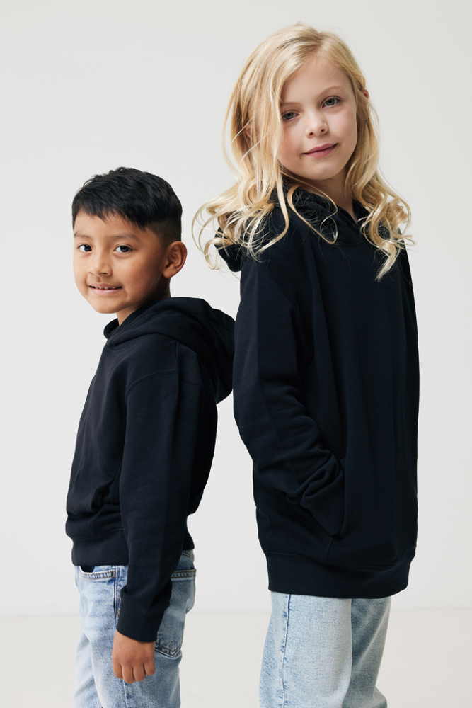 IQONIQ Yengo kids recycled katoen hoodie met steekzakken