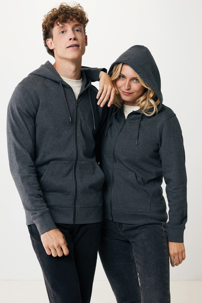 IQONIQ Abisko gerecycled katoen hoodie met rits