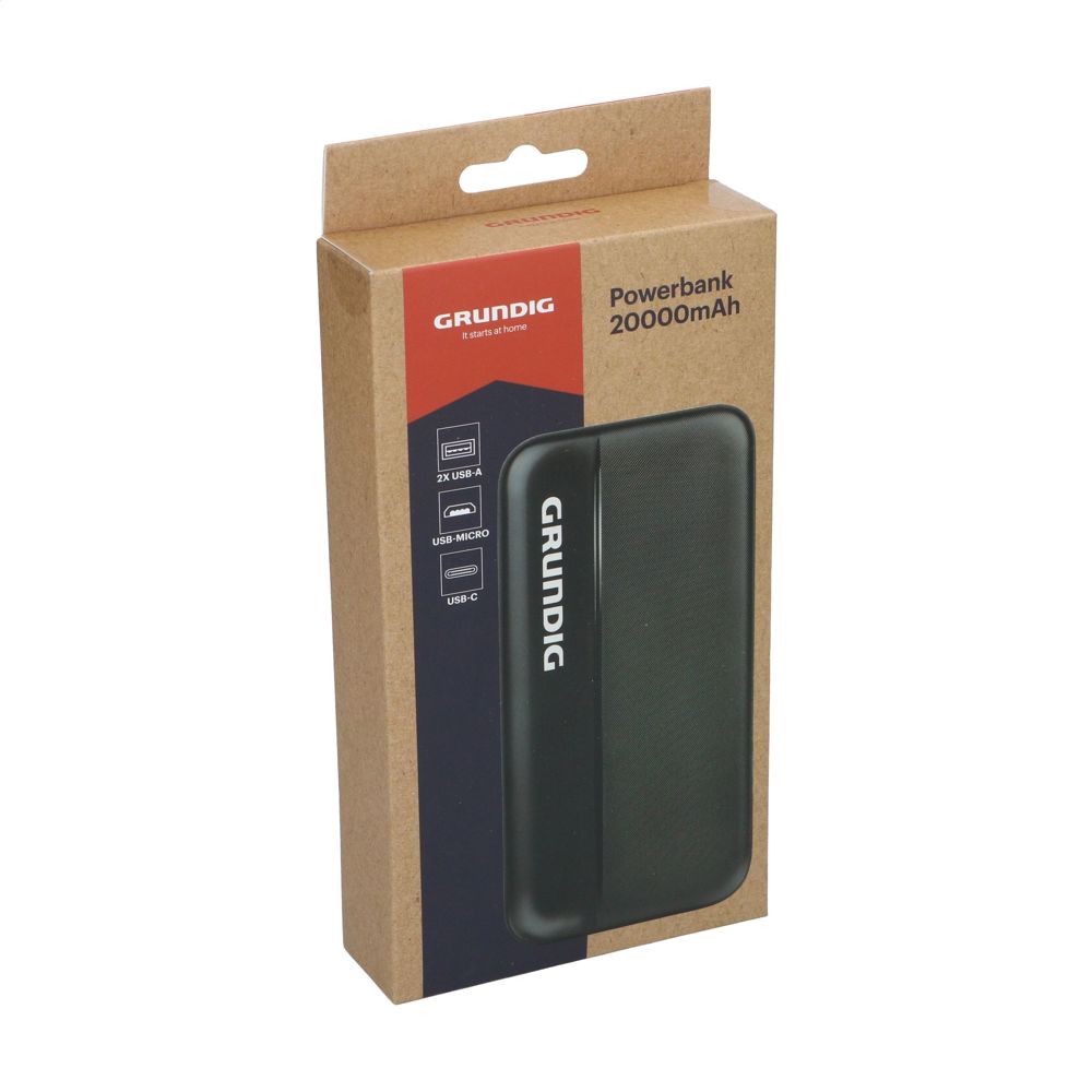 Grundig Powerbank 20000 mAh oplader
