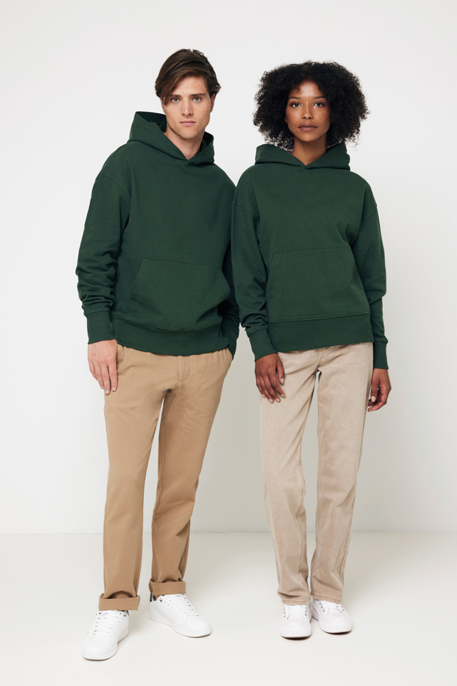 IQONIQ Yoho gerecycled katoen relaxed hoodie