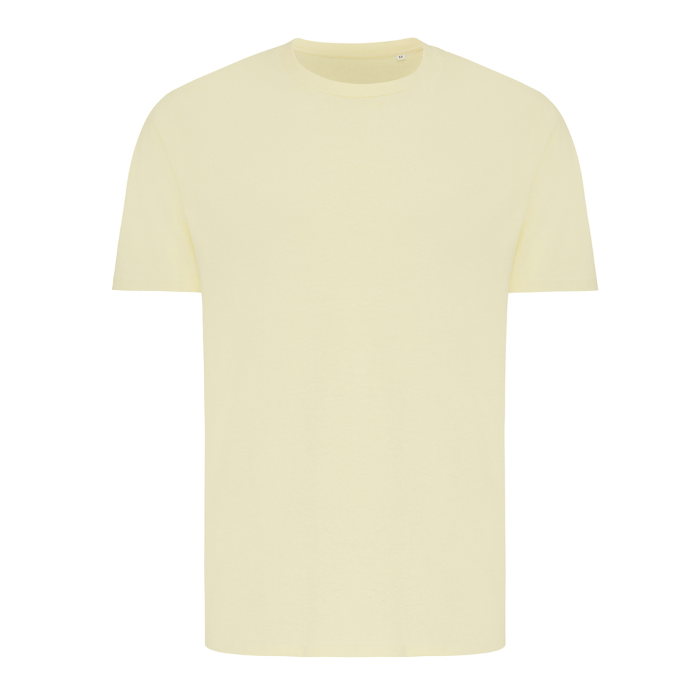 IQONIQ Brett gerecycled katoen t-shirt - cream yellow (± PMS 12-0717 TCX)