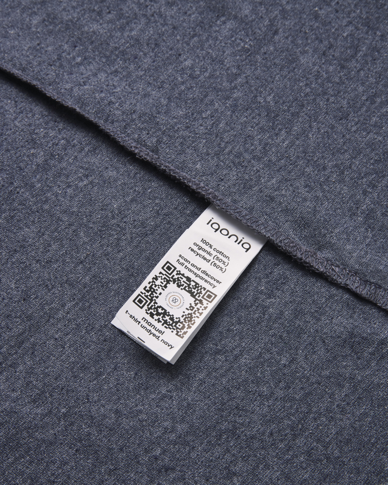IQONIQ Manuel gerecycled katoen t-shirt ongeverfd