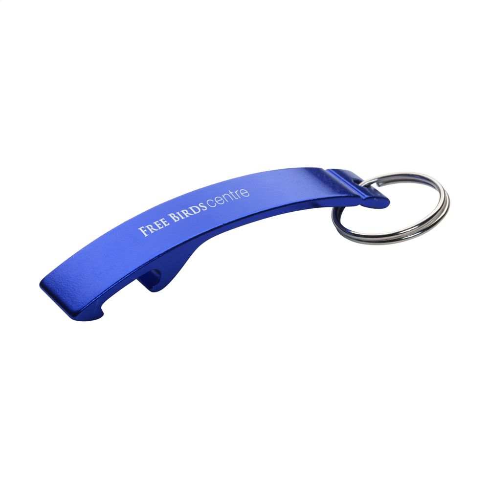 Alu Opener sleutelhanger - blauw
