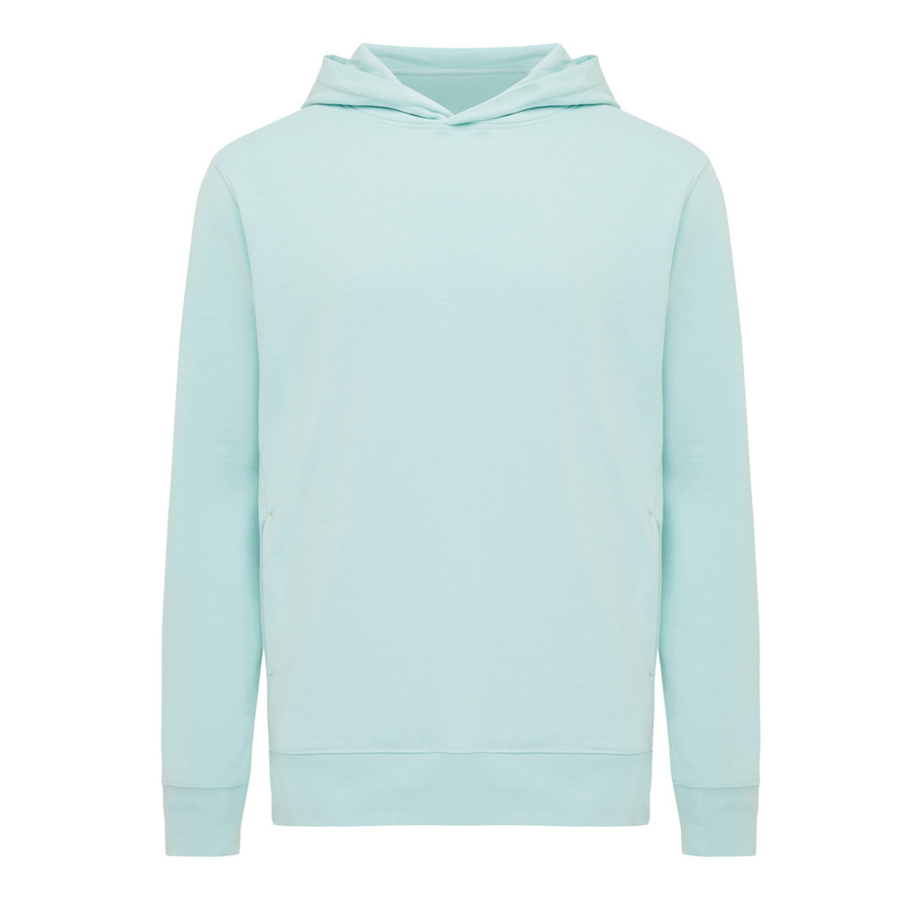 IQONIQ Yengo recycled katoen hoodie met steekzakken - crushed mint (± PMS 12-5410 TCX)