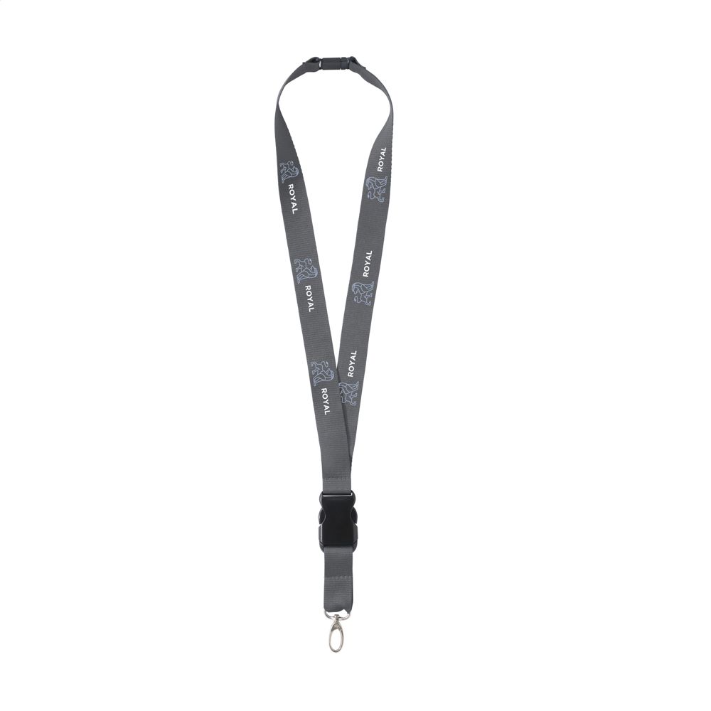KeyCordSafety 2,4 cm lanyard - grijs