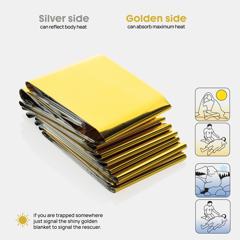 Solra-nooddeken in RCS RPET-etui