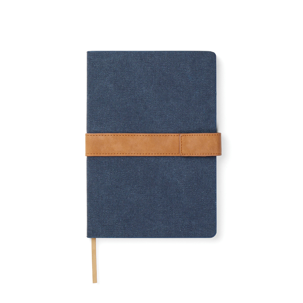 VINGA Bosler RCS recycled papieren notitieboek - donkerblauw (± PMS 2379)