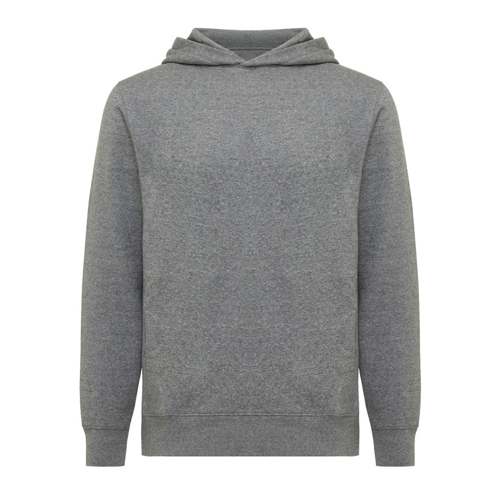 IQONIQ Yengo recycled katoen hoodie met steekzakken - light heather anthracite (± PMS light heather anthra)