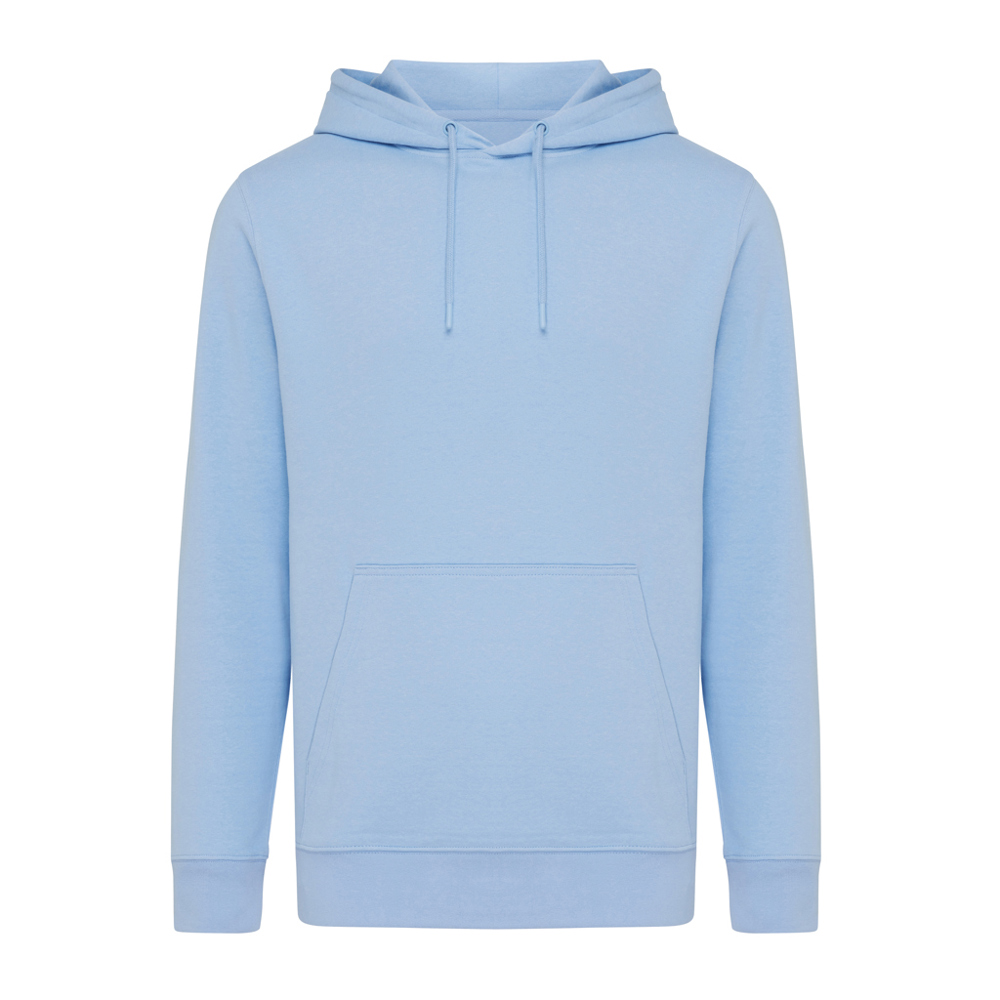 IQONIQ Rila lichtgewicht gerecycled katoen hoodie - sky blue (± PMS 15-3930 TCX)