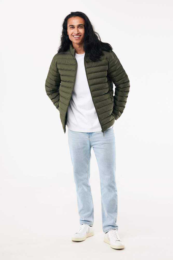 IQONIQ Maiko heren gerecycled polyester jas met voering