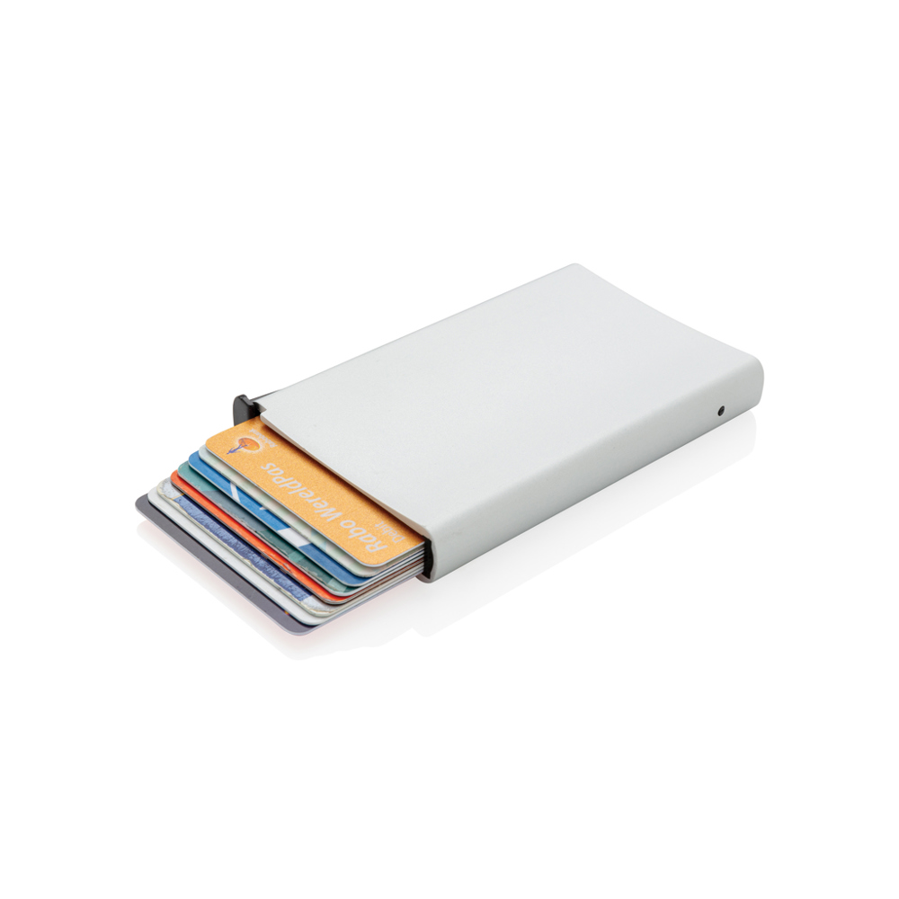 Standaard aluminum RFID kaarthouder - zilver (± PMS 428)