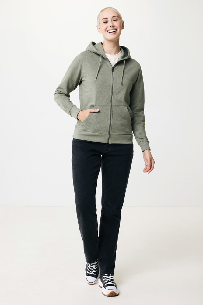 IQONIQ Abisko gerecycled katoen hoodie met rits