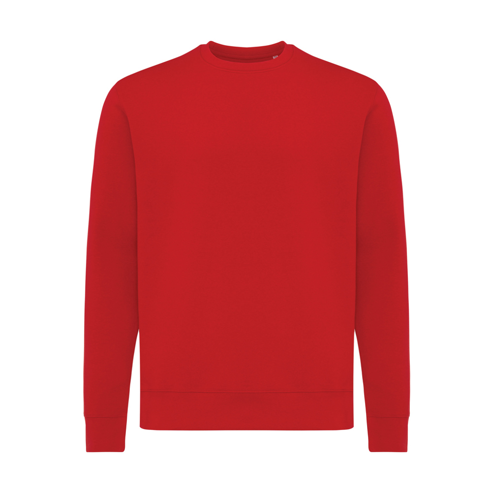 IQONIQ Etosha lichtgewicht gerecycled katoen sweater - rood (± PMS 19-1757 TCX)