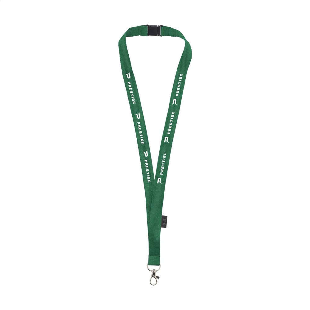 Lanyard Safety GRS RPET 2 cm keycord - groen