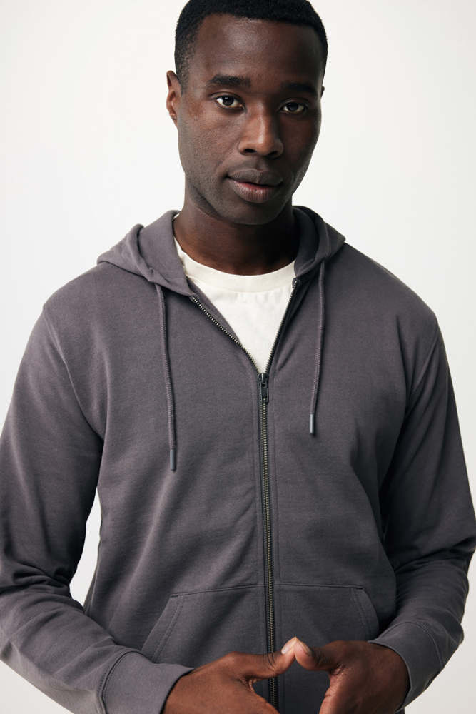 IQONIQ Abisko gerecycled katoen hoodie met rits