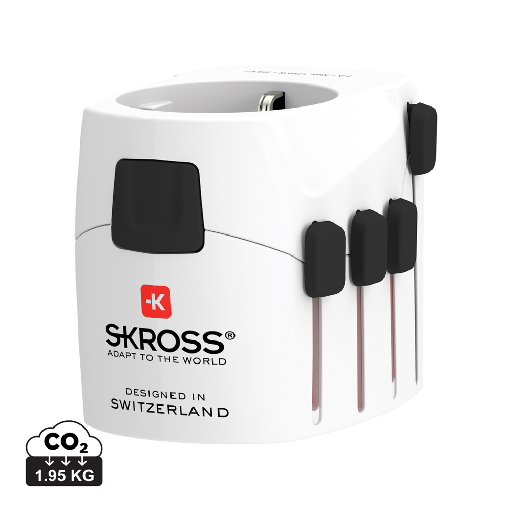 SKROSS Pro 3-polige wereldreisadapter