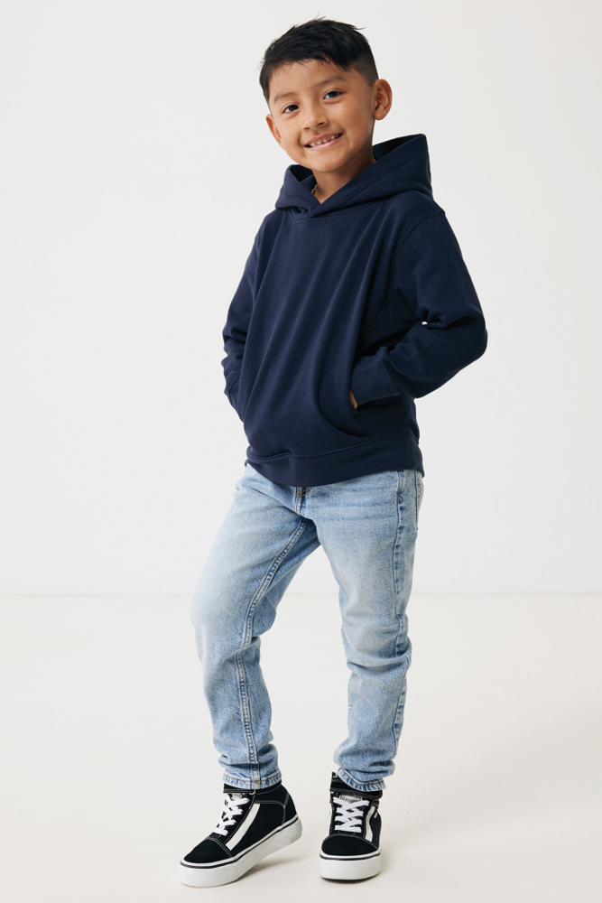 IQONIQ Yengo kids recycled katoen hoodie met steekzakken