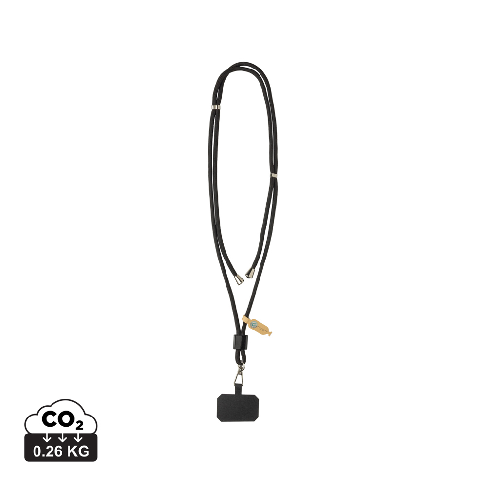 CarryLoop RCS rPET verstelbare lanyard met telefoonhouder