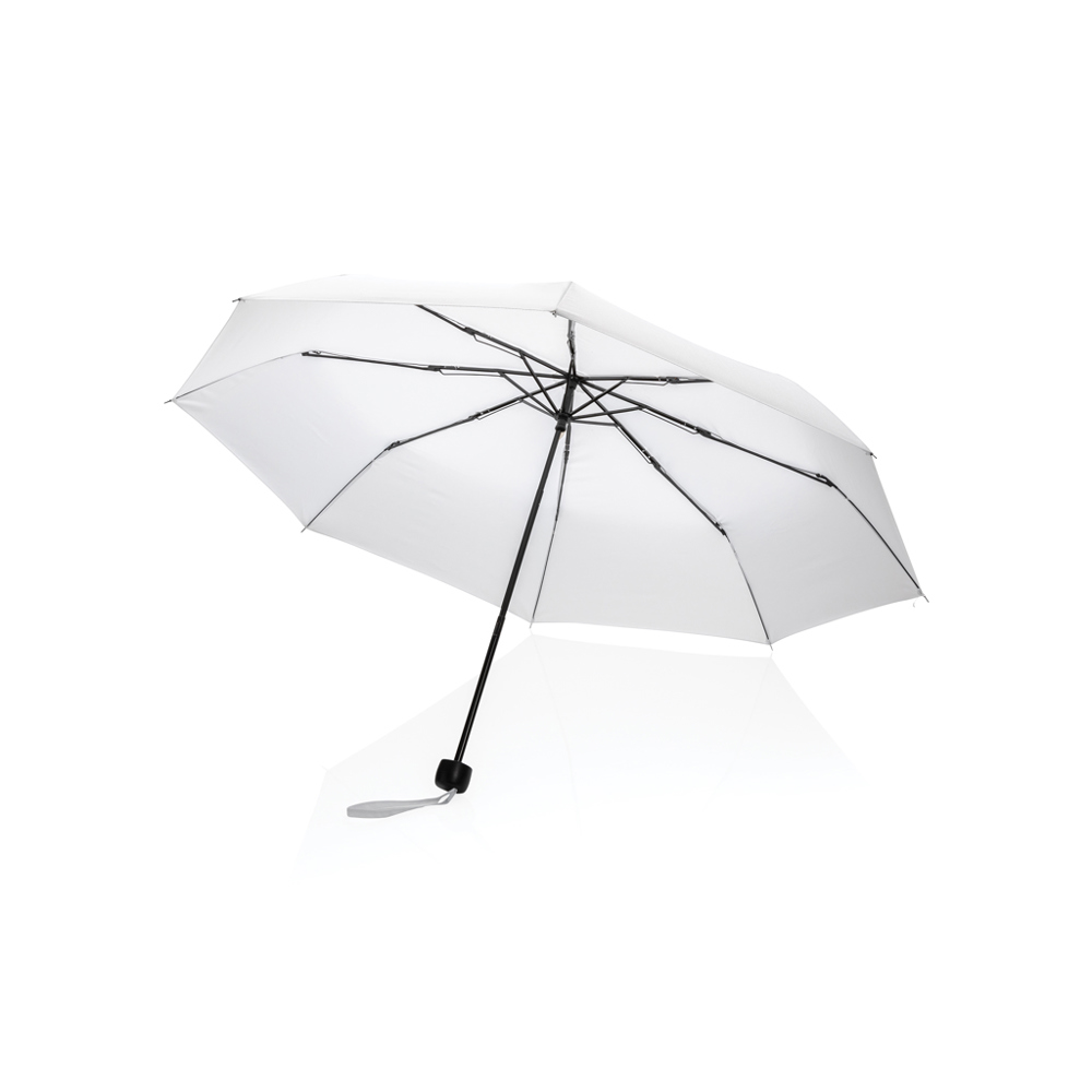 20.5" Impact AWARE™ RPET 190T mini paraplu - wit (± PMS White)