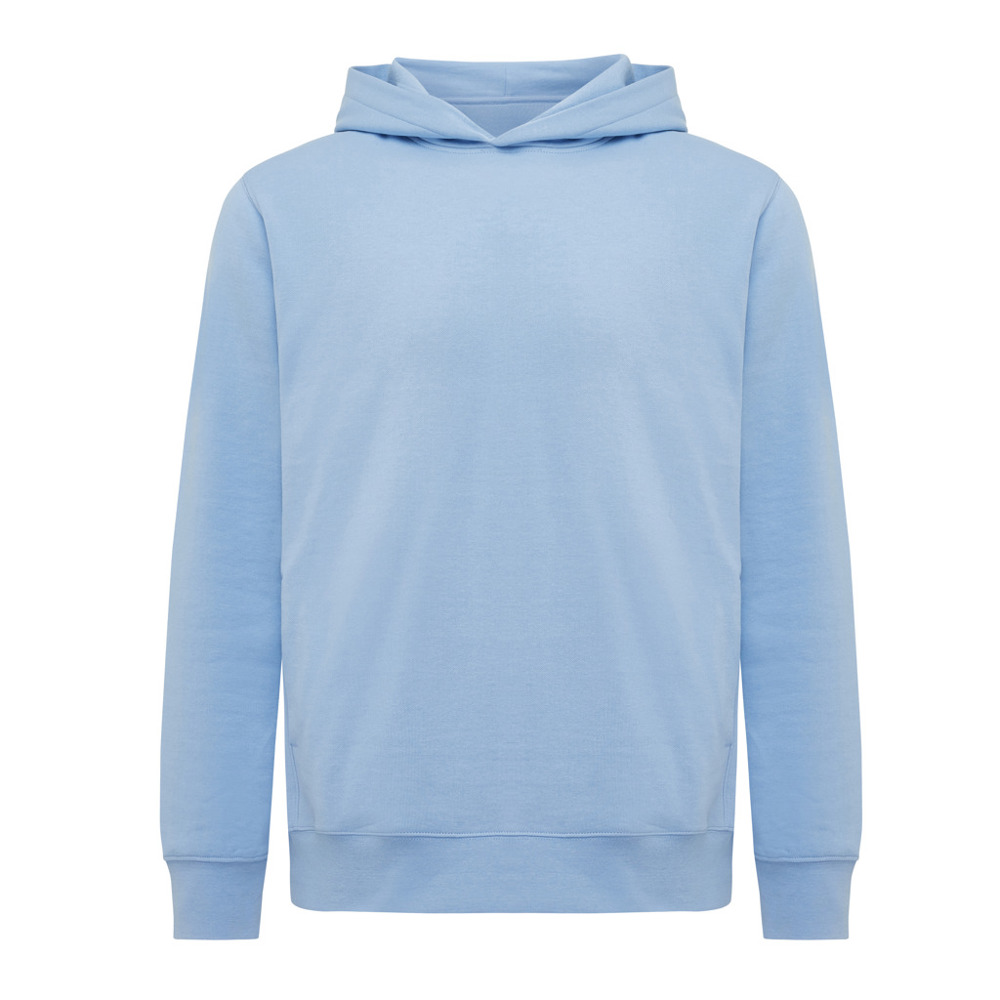 IQONIQ Yengo recycled katoen hoodie met steekzakken - sky blue (± PMS 15-3930 TCX)