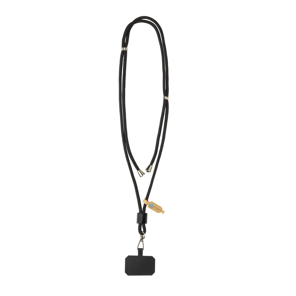 CarryLoop RCS rPET verstelbare lanyard met telefoonhouder