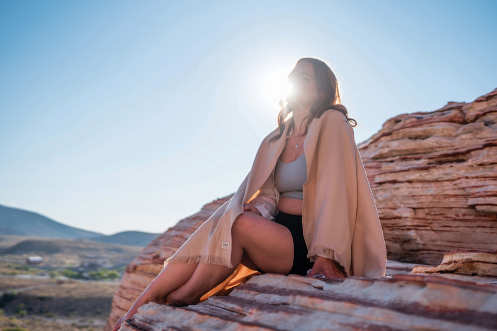 UKIYO Aware™ Keiko effen hammam handdoek 100x180cm