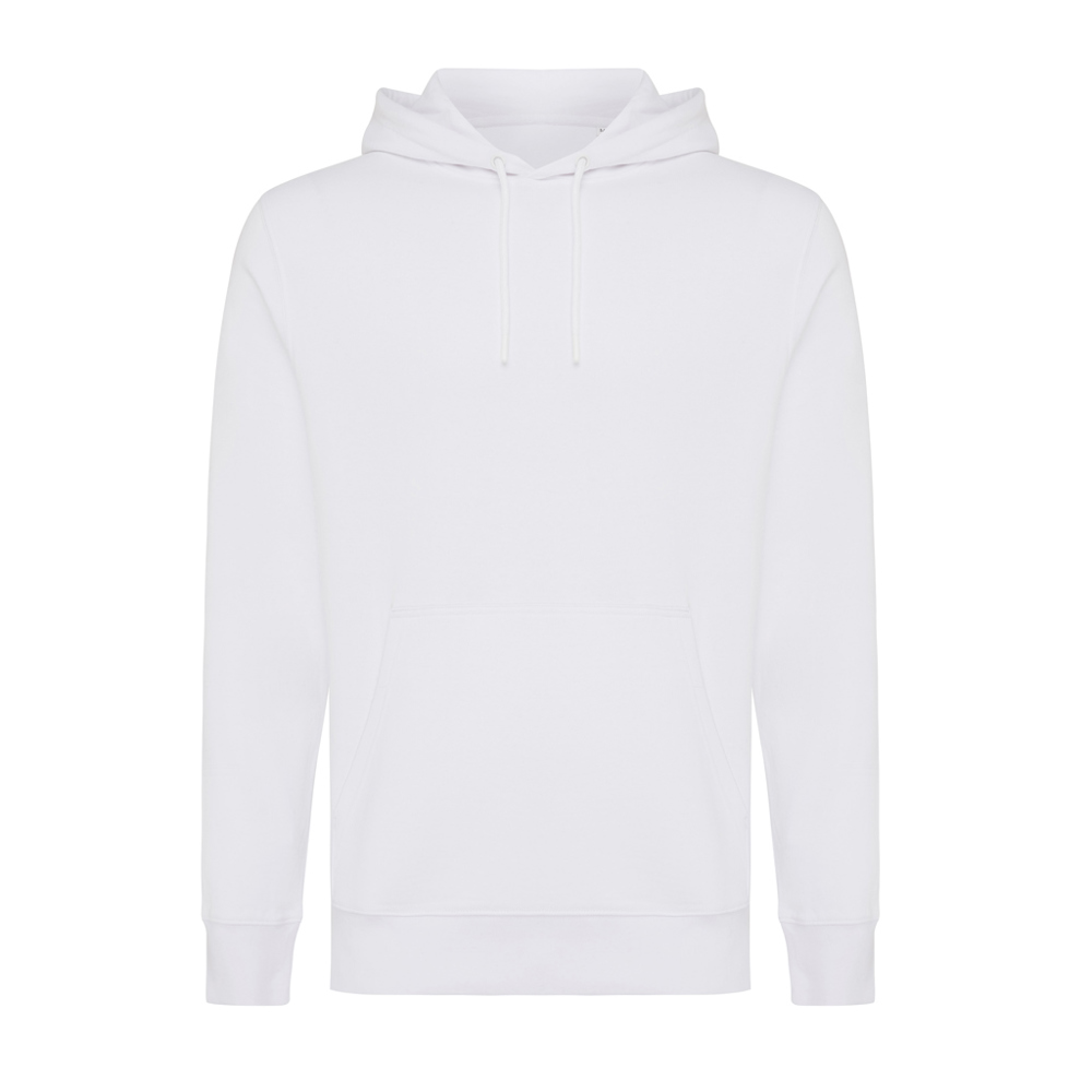 IQONIQ Rila lichtgewicht gerecycled katoen hoodie - recycled white (± PMS 11-0601 TCX)