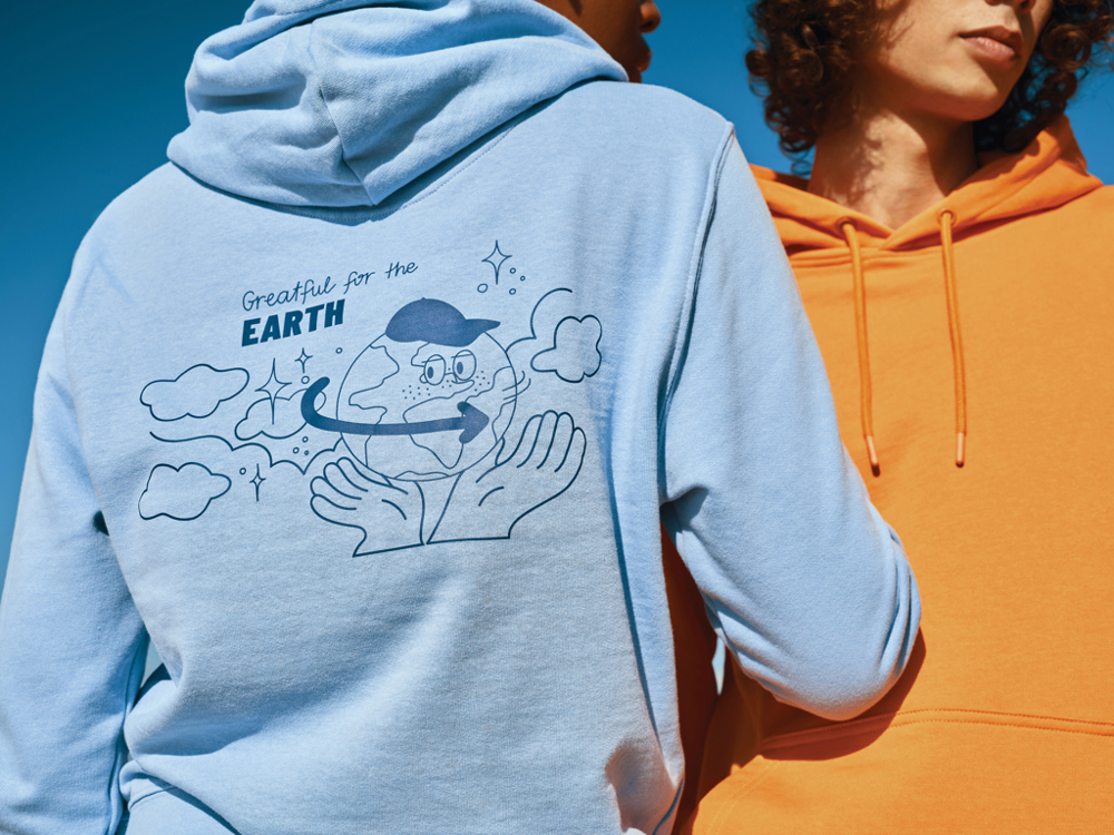 IQONIQ Rila lichtgewicht gerecycled katoen hoodie