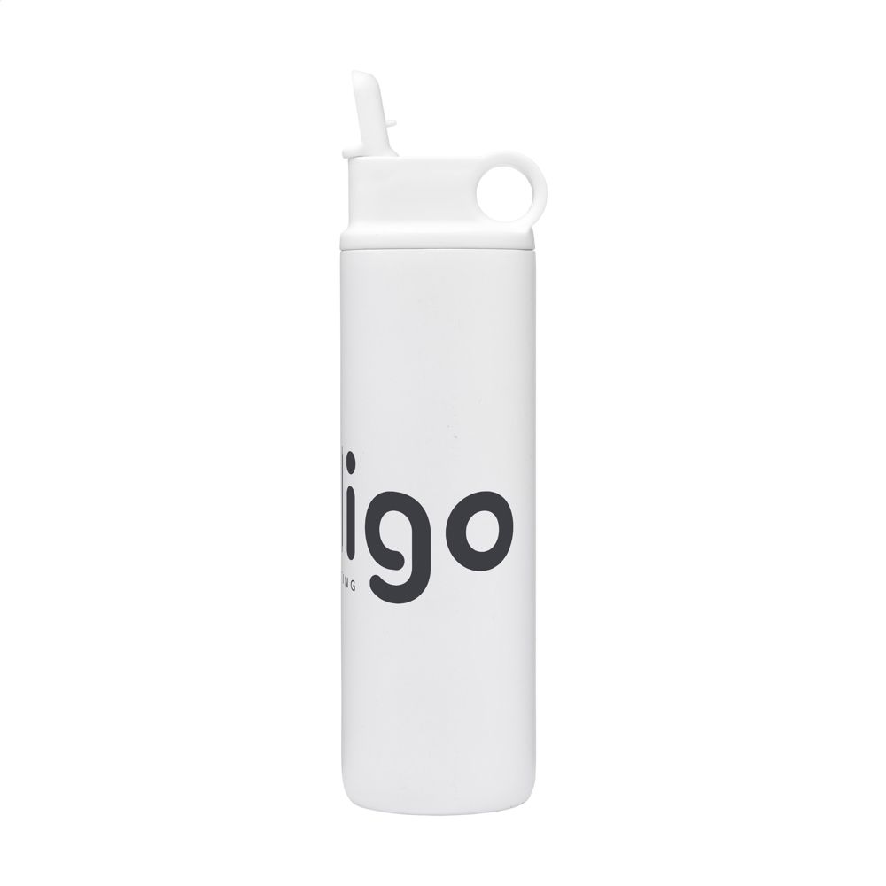 Bonny RCS Recycled Steel Sportflask 800 ml drinkfles - wit