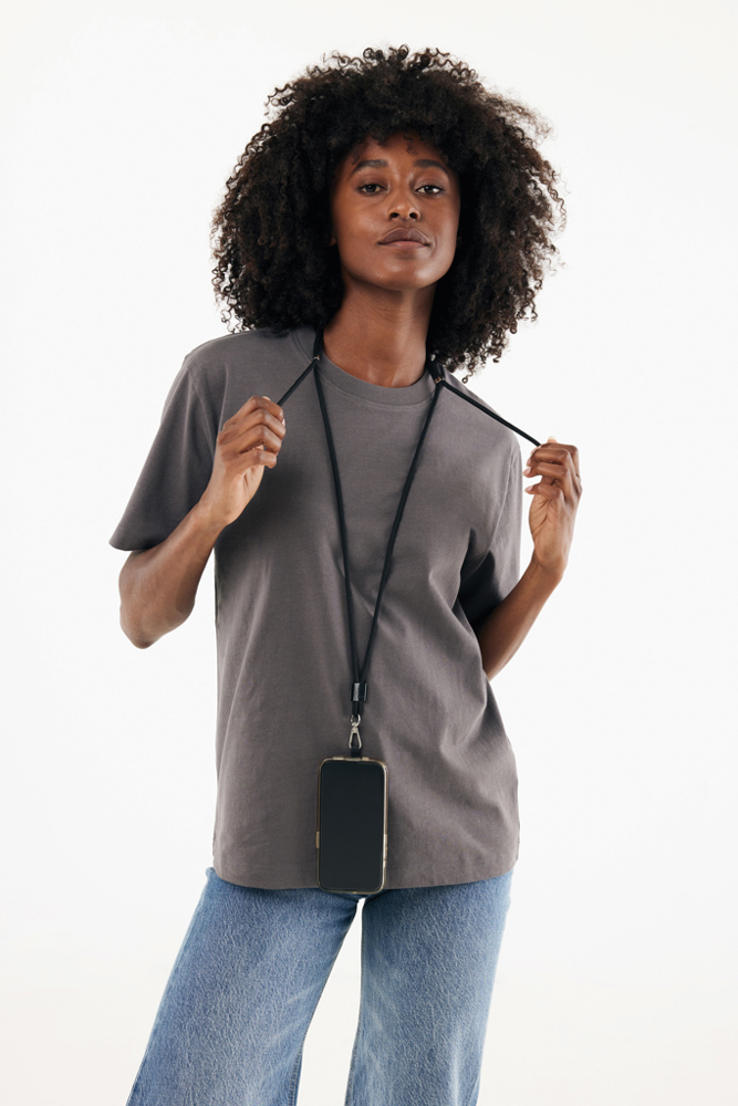 CarryLoop RCS rPET verstelbare lanyard met telefoonhouder