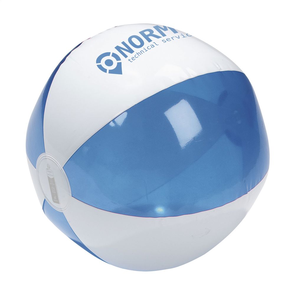 BeachBall Ø 24 cm strandbal - wit/blauw