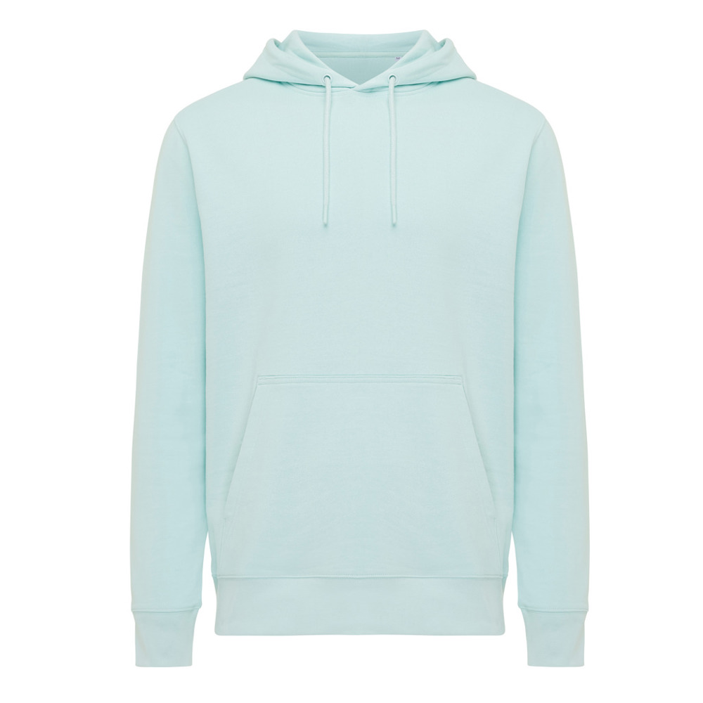 IQONIQ Rila lichtgewicht gerecycled katoen hoodie - crushed mint (± PMS 12-5410 TCX)