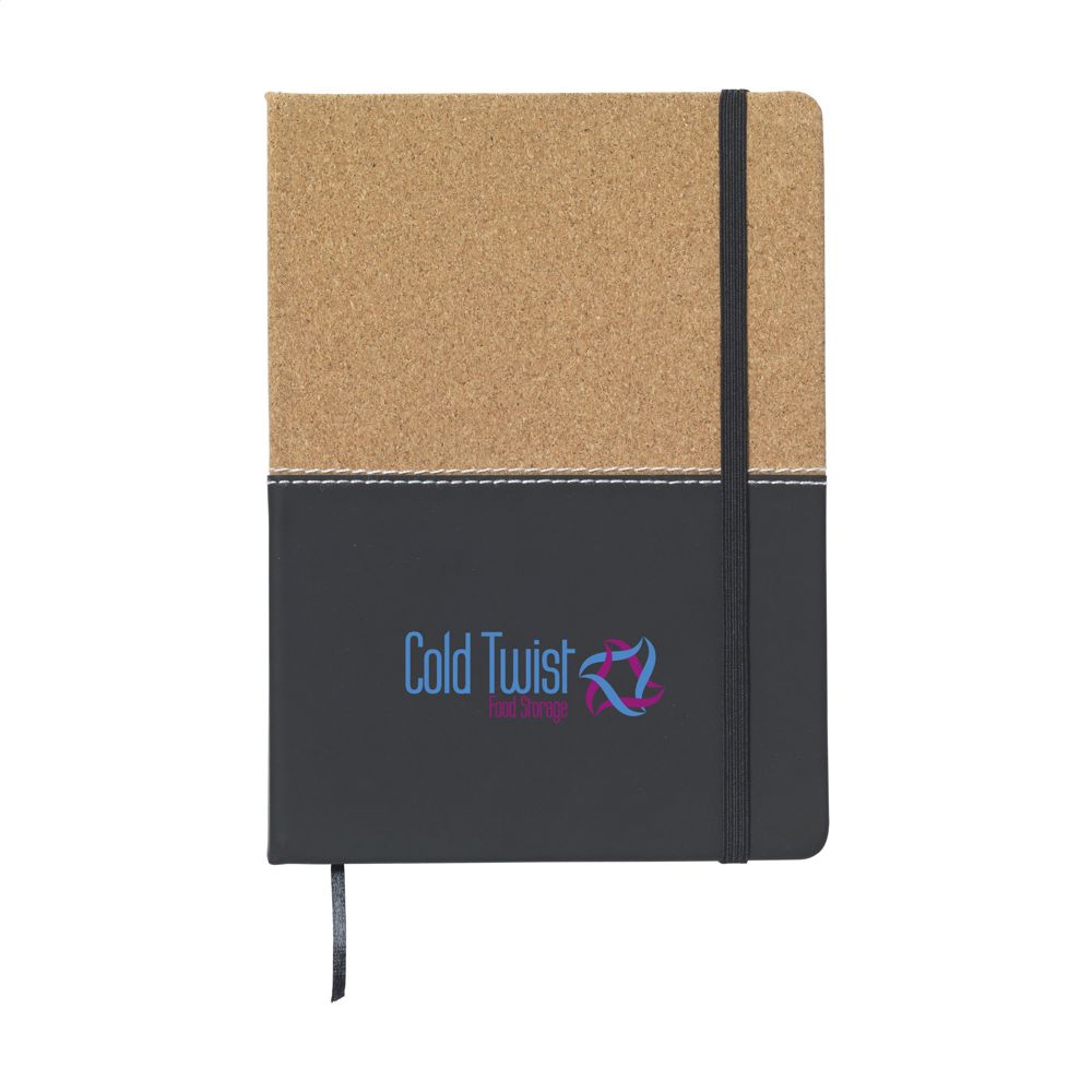 Journal Cork Notebook notitieboek - zwart
