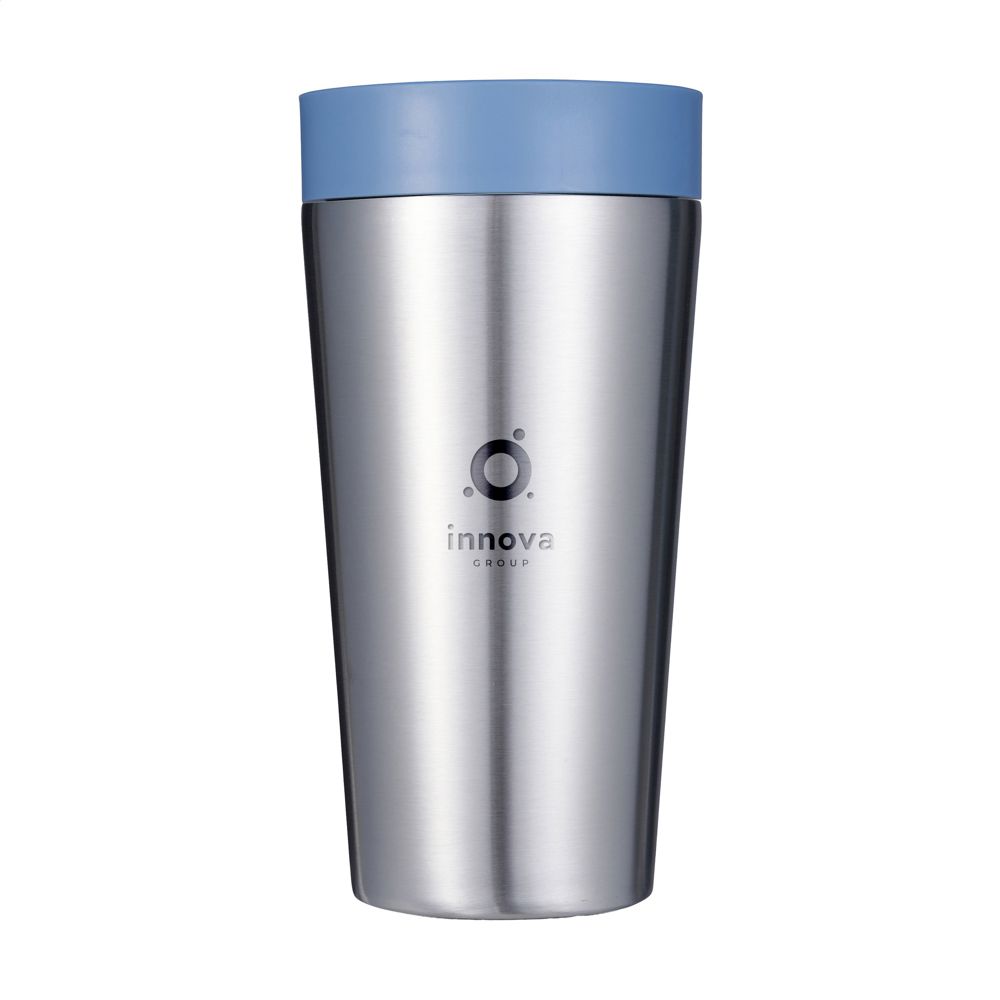 Circular&Co Recycled Stainless Steel Coffee Cup 340 ml - blauw