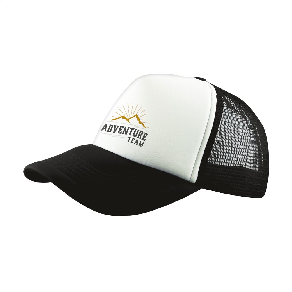 Trucker pet - zwart/wit