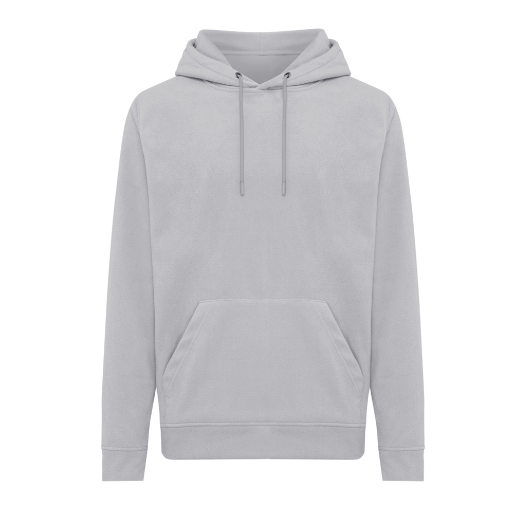 IQONIQ Trivor gerecycled polyester fleece hoodie - storm grey (± PMS 16-3916 TCX)