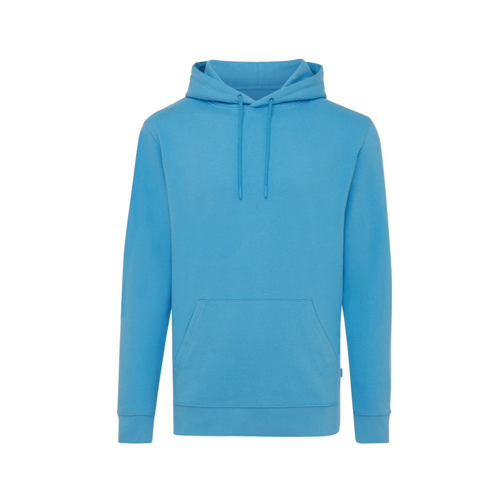 IQONIQ Jasper gerecycled katoen hoodie - tranquil blue (± PMS 17-4139TCX)