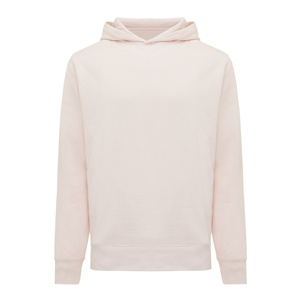 IQONIQ Yengo recycled katoen hoodie met steekzakken - cloud pink (± PMS 11-1408 TCX)
