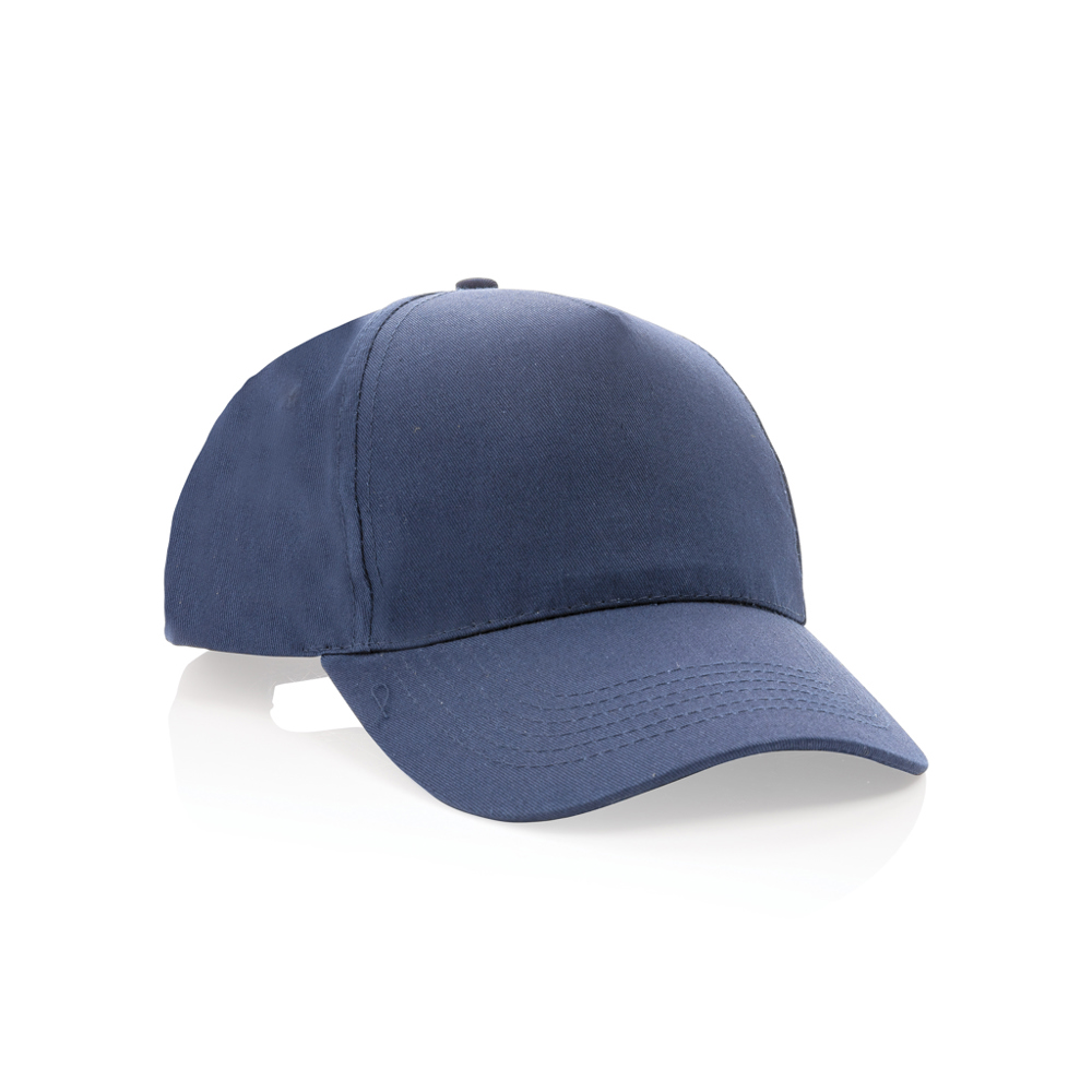 Impact AWARE™ 5 panel 190gr gerecycled katoenen cap - donkerblauw (± PMS 539)