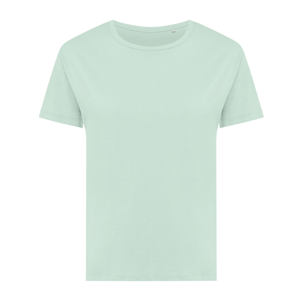 IQONIQ Yala dames lichtgewicht gerecycled katoen t-shirt - crushed mint (± PMS 12-5410 TCX)