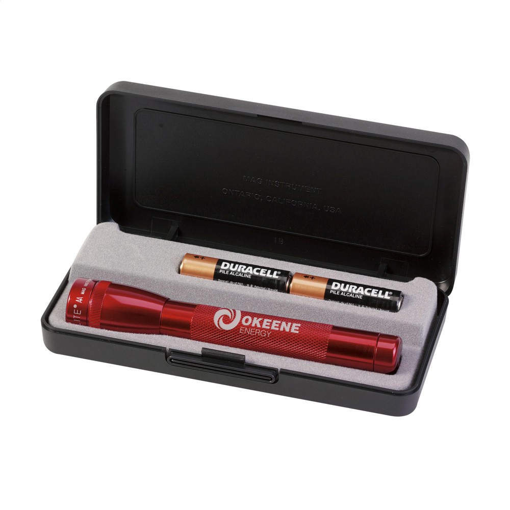 Mini Maglite® AA zaklamp - rood (± PMS 193)