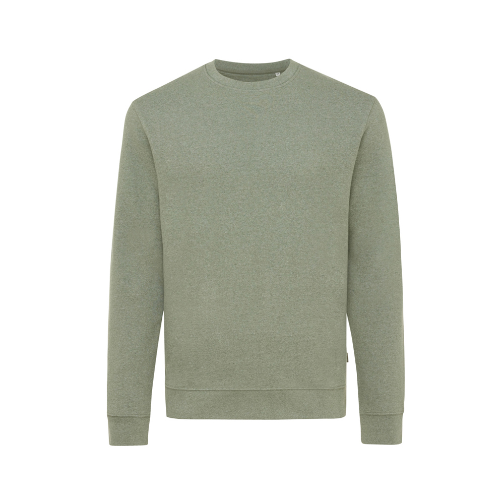 IQONIQ Denali gerecycled katoen sweater ongeverfd - heather green (± PMS heather green)
