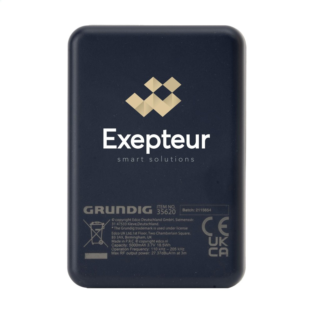 Grundig Wireless Magnetic Powerbank Mini 5000mAh