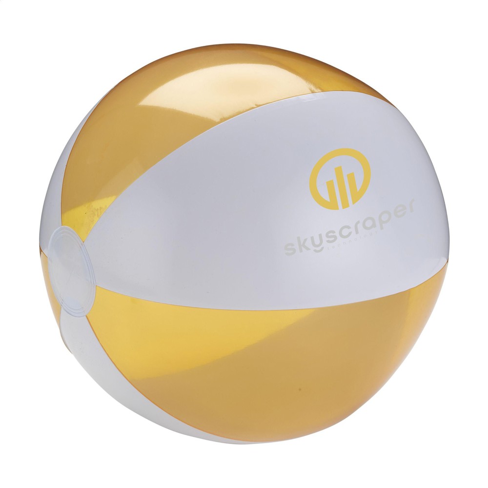 BeachBall Ø 30 cm - wit/oranje