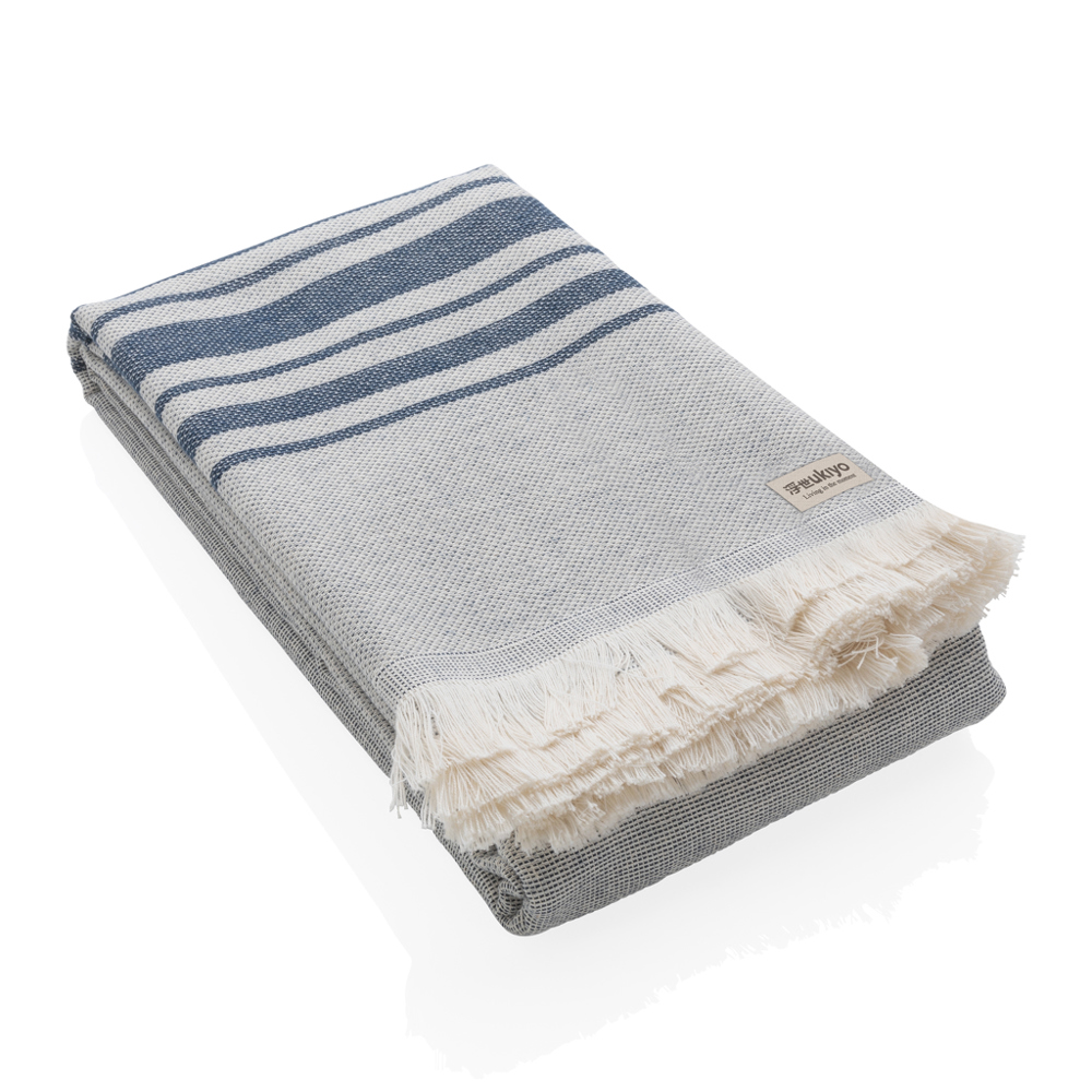 Ukiyo Yumiko AWARE™ Hamam Handdoek 100x180cm - donkerblauw (± PMS 539)