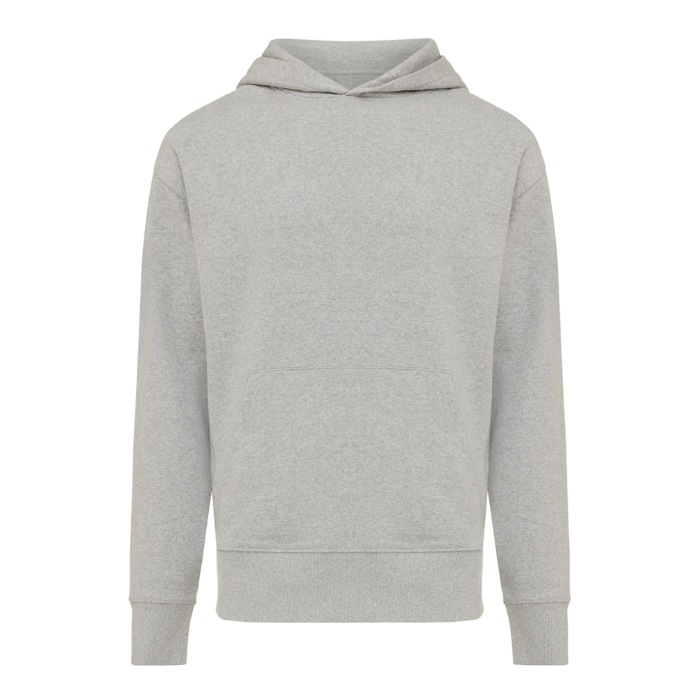 IQONIQ Yoho gerecycled katoen relaxed hoodie - heather grey (± PMS heather grey)
