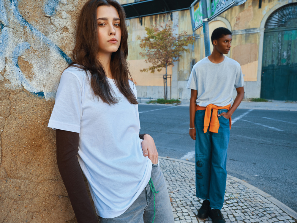 IQONIQ Kakadu relaxed gerecycled katoen t-shirt